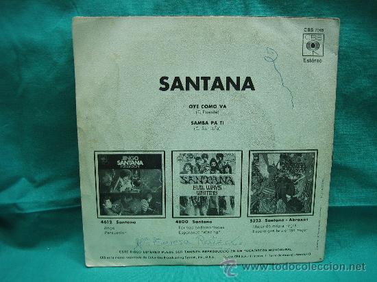 Discos de vinilo: Singels Santana a&ntilde;o 1971 - Foto 2