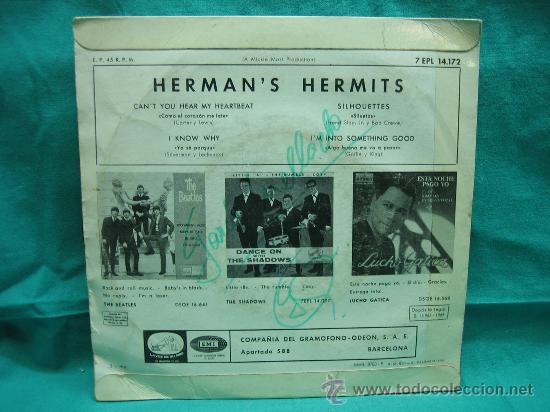 Discos de vinilo: Singels Herman&acute;s Hermits a&ntilde;o 1965 - Foto 2
