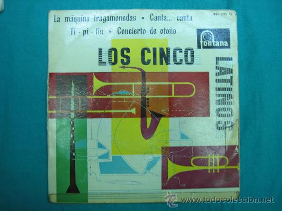Discos de vinilo: Singels Los Cinco Latinos a&ntilde;o 1960 - Foto 1