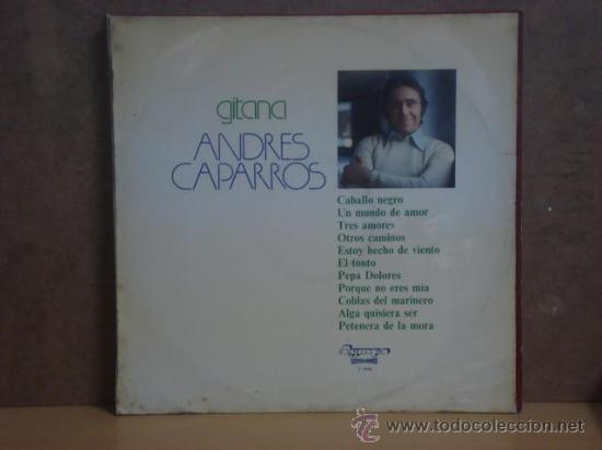 Discos de vinilo: Andres Caparr&oacute;s - Gitana - Olympo L-446 - 1976 - Foto 1