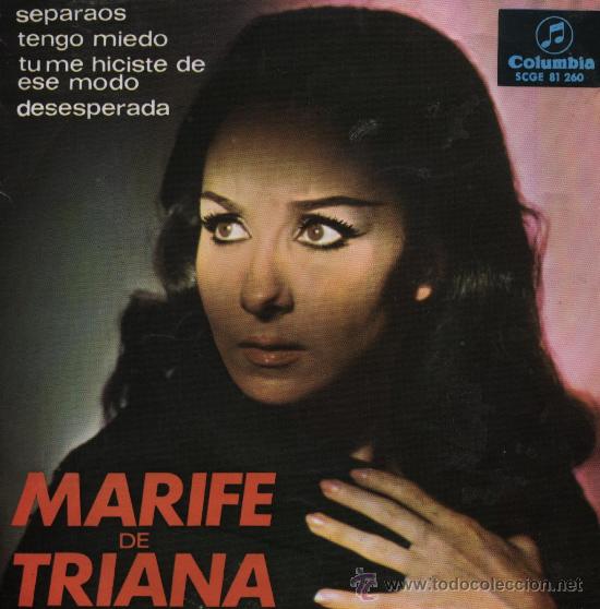 Discos de vinilo: Marif&eacute; de Triana - Separaos - Foto 1