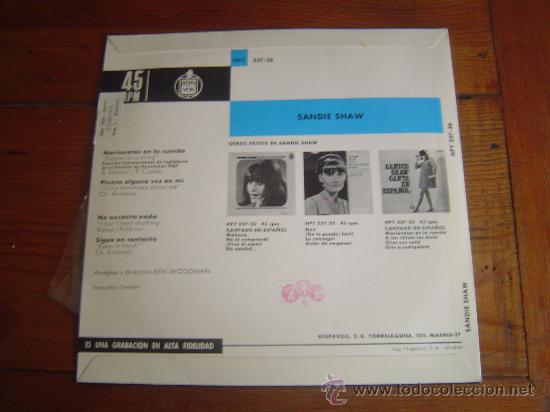 Discos de vinilo: Single Sandie Shaw. - Foto 2