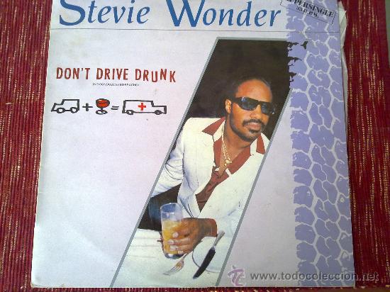 Discos de vinilo: STEVIE WONDER - DONT DRIVE DRUNK - LP 1984 - Foto 1
