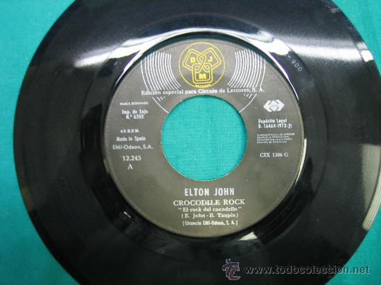 Discos de vinilo: Singels Elton John a&ntilde;o 1973 sin caratula - Foto 2
