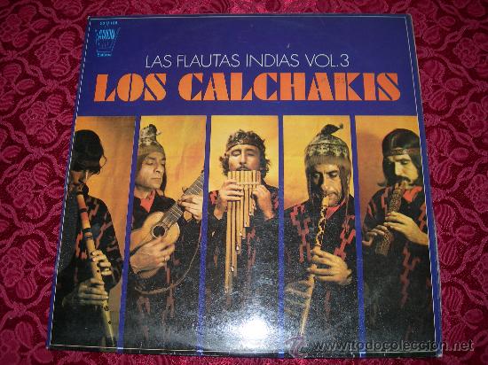 Discos de vinilo: LP LOS CALCHAKIS // LAS FLAUTAS INDIAS - Foto 1