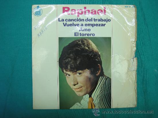 Discos de vinilo: Singels Raphael a&ntilde;o 1966 - Foto 1