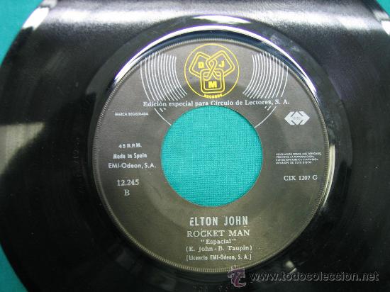 Discos de vinilo: Singels Elton John a&ntilde;o 1973 sin caratula - Foto 1