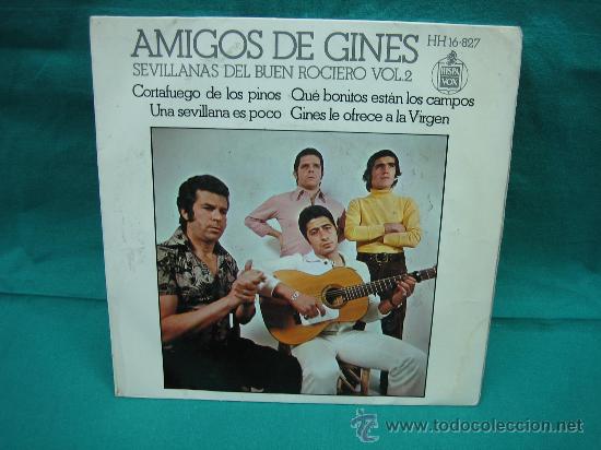 Discos de vinilo: Singels Amigos de Gines a&ntilde;o 1973 - Foto 1