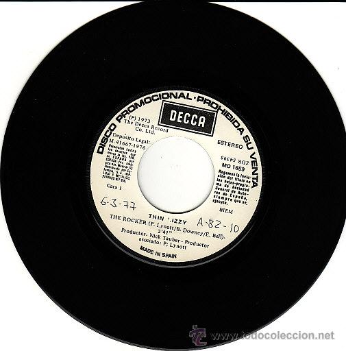 Discos de vinilo: Thin lizzy  the rocker promo spanish 1976 - Foto 2