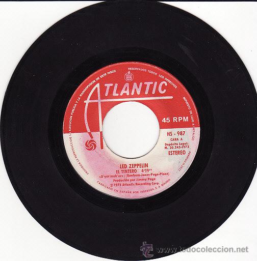 Discos de vinilo: Led zeppelin el tintero dyer maker spanish single heavy 1973 - Foto 3