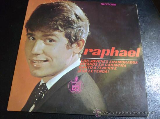 Discos de vinilo: RAPHAEL - LOS J&Oacute;VENES ENAMORADOS - EP ESPA&Ntilde;A - Foto 1