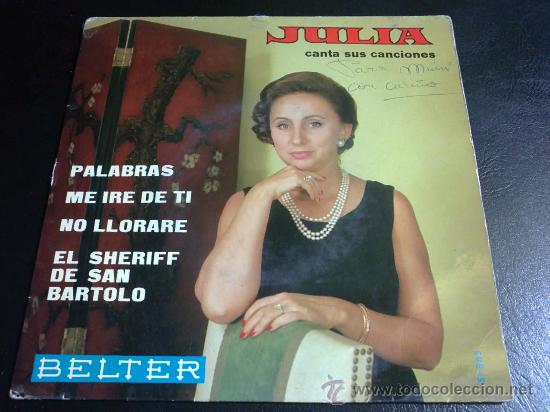 Discos de vinilo: JULIA - PALABRAS - EP ESPA&Ntilde;OL - Foto 1
