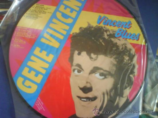 Discos de vinilo: GENE VINCENT VINCENT BLUES PICTURE DISC - Foto 1