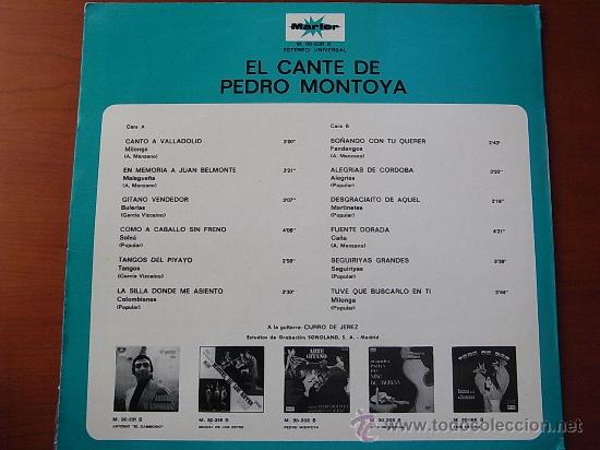 Discos de vinilo: Flamenco - Pedro Montoya - Foto 2