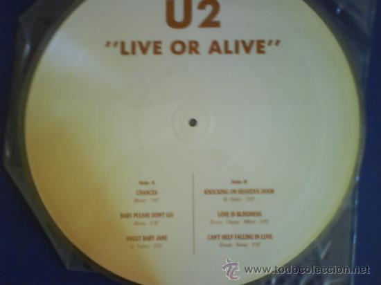 Discos de vinilo: U2 - LIVE OR ALIVE PICTURE DISC - Foto 3