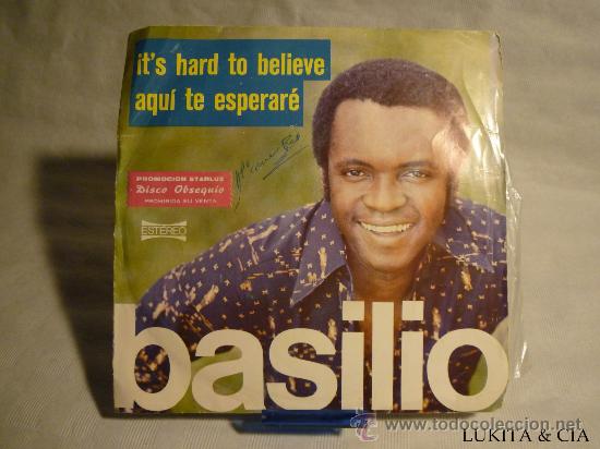 Discos de vinilo: BASILIO - ITS HARD TO BELIEVE - DISCO OBSEQUIO STARLUX - Foto 1