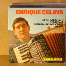 Discos de vinilo: ENRIQUE CELAYA - JOTA VASCA Nº1 / PASACALLE / ROMERIA DE SAN PEDRO / JA-JAI - BELTER 51.289 - 1973. Lote 30325170