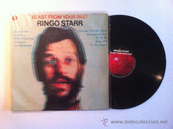 Discos de vinilo: BEATLES RINGO STARR - CARATULA PEGADA A LA FUNDA - SOLO VALIDO DISCO - Foto 1