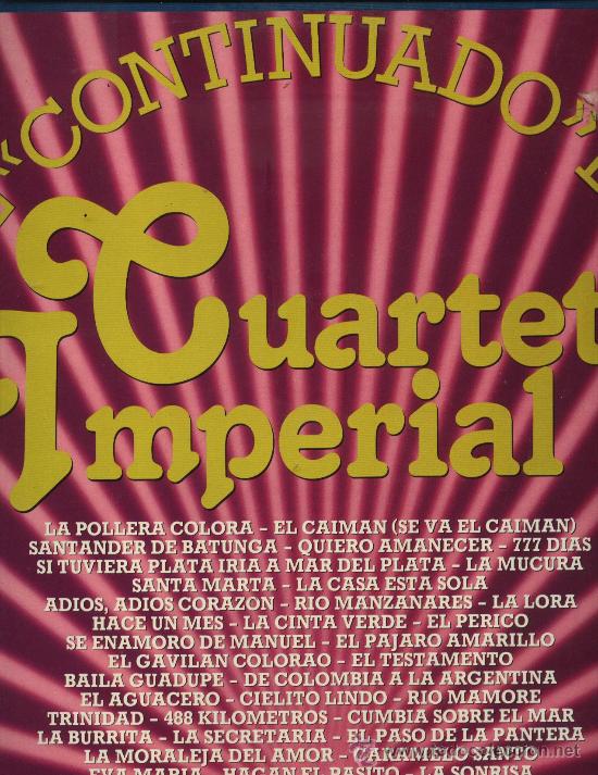 Discos de vinilo: Cuarteto Imperial - El Continuado del Cuarteto Imperial - Foto 1
