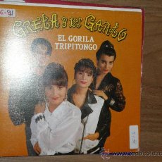Discos de vinilo: GRETA Y LOS GARBO. EL GORILA TRIPITONGO Y OH DIME. FONOMUSIC 1992. IMPECABLE. Lote 30409249