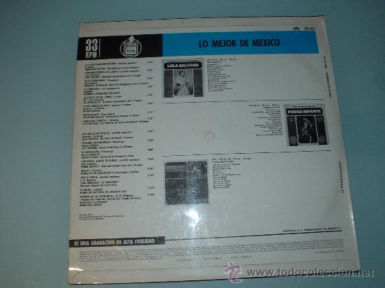 Discos de vinilo: DISCO VINILO. LO MEJOR DE MEXICO. 1965 PEERLESS. HISPAVOX - Foto 2