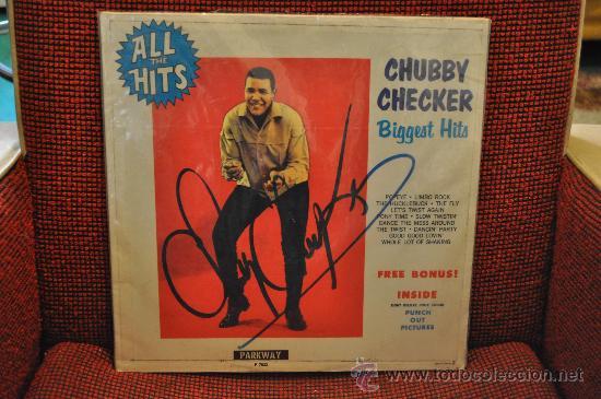 Discos de vinilo: CHUBBY CHEKER - Biggest Hits ( Autografiado ) - Foto 1