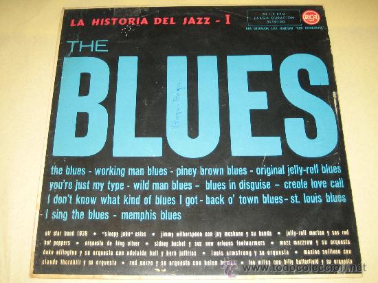 Discos de vinilo: BLUES - LA HISTORIA DEL JAZZ N&ordm; 1 - ED. ESPA&Ntilde;OLA 1960