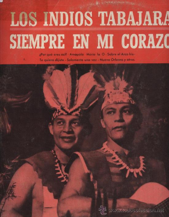 Discos de vinilo: Los Indios Tabajaras - Siempre en mi Coraz&oacute;n - Foto 1