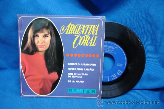 Disques de vinyle: ARGENTINA CORAL - NUESTRO JURAMENTO + 3 - BELTER 1967