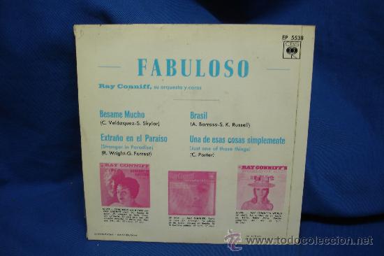Discos de vinilo: RAY CONNIFF Y SU ORQUESTA - B&Eacute;SAME MUCHO + 3 - CBS 1968 - Foto 2