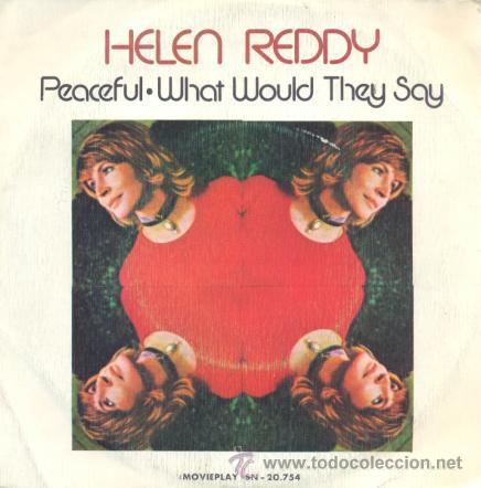 Discos de vinilo: HELEN REDDY - PEACEFUL - SINGLE ESPA&Ntilde;OL RARO - Foto 1