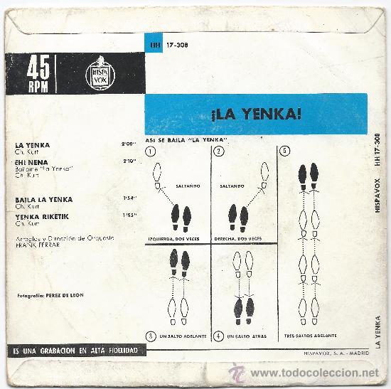 Discos de vinilo: EP-JOHNNY & CHARLEY- LA YENKA- HISPAVOX - Foto 2