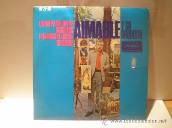 Discos de vinilo: SINGLE DE AIMABLE - A&Ntilde;OS 60 - Foto 1