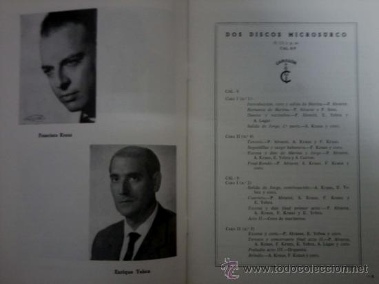 Discos de vinilo: MARINA - OPERA DE CAMPRODON Y ARRIETA. - Foto 3