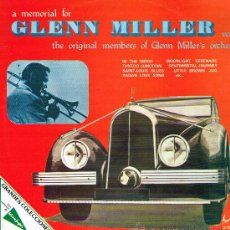 Discos de vinilo: THE ORIGINAL MEMBERS OF GLENN MILLER'S ORCHESTRA - A MEMORIAL FOR GLENN MILLER - DOBLE LP 1976. Lote 30563117
