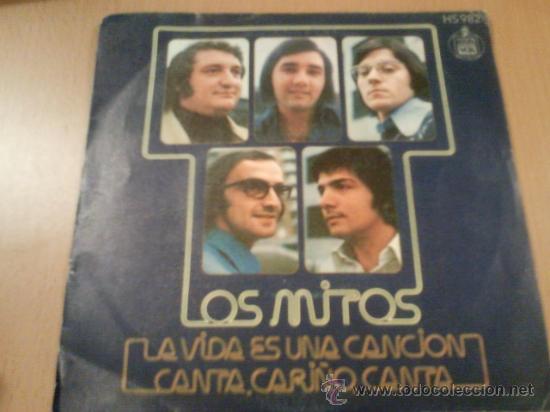 Discos de vinilo: LOS MITOS LA VIDA ES UNA CANCION SINGLE 1973 - Foto 1