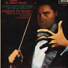 Discos de vinilo: FALLA - EL AMOR BRUJO - FRUBECK DE BURGOS - LP 1979 - . Lote 30616138