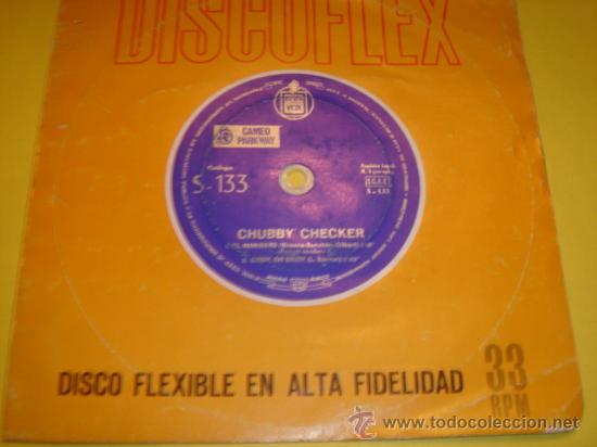 Discos de vinilo: CHUBBY CHECKER - FLEXI DISCO - EL MANINERO - RARE UNIQUE SPAIN - Foto 1