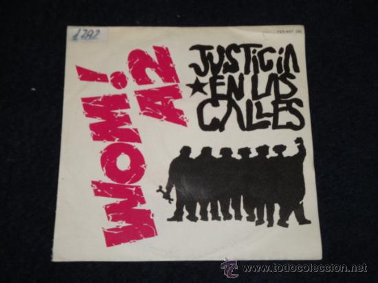 Discos de vinilo: WOM! A2 Single Justicia en las Calles - Foto 1