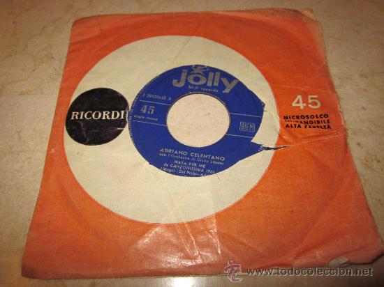 Discos de vinilo: ADRIANO CELENTANO - NATA PER ME - JOLLY 1961 - Foto 1