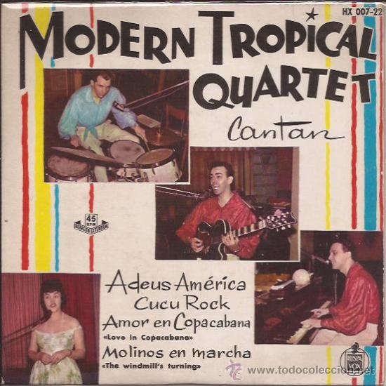 Discos de vinilo: EP-MODERN TROPICAL QUARTET-HISPAVOX 00722-1961 - Foto 1
