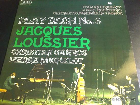 Discos de vinilo: JACQUES LOUSSIER - PLAY BACH N&ordm; 3 - LP DE VINILO - Foto 1
