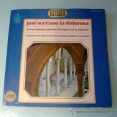 Discos de vinilo: LA DOLOROSA - JOSE SERRANO. HISPAVOX. 1966. INCLUYE LIBRETO. ESTEREO. Lote 30651325