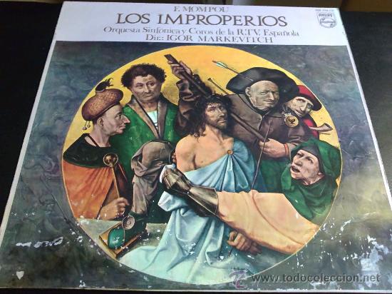 Discos de vinilo: MOMPOU - IMPROPERIOS - ORQUESTA SINF&Oacute;NICA DE RTVE - DIRECTOR: IGOR MARKEVITCH - Foto 1