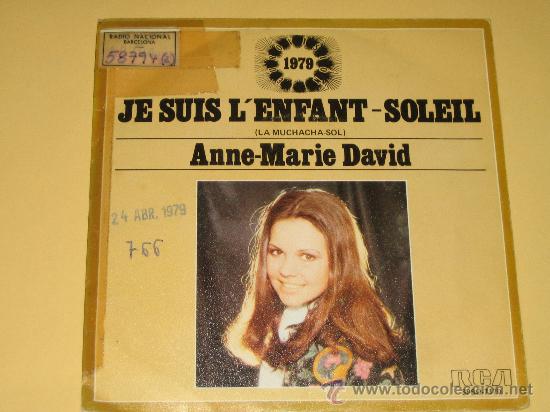 Discos de vinilo: ANNE-MARIE DAVID - EUROVISION 1979 - ED. ESPA&Ntilde;OLA - PROMO - VINILO MUY NUEVO