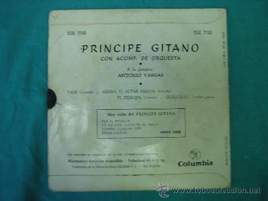 Discos de vinilo: Singels PRINCIPE GITANO 1959 - Foto 2