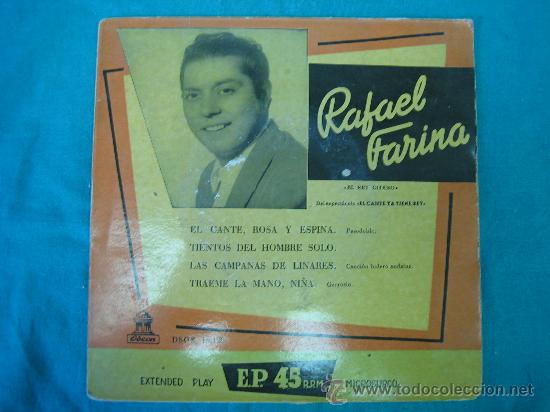 Discos de vinilo: Singels RAFAEL FARINA 1958 - Foto 1