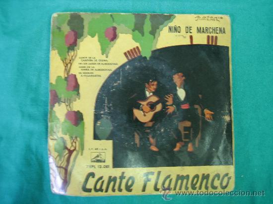Discos de vinilo: SingelS NI&Ntilde;O DE MARCHENA CARATULA VACIA - Foto 1