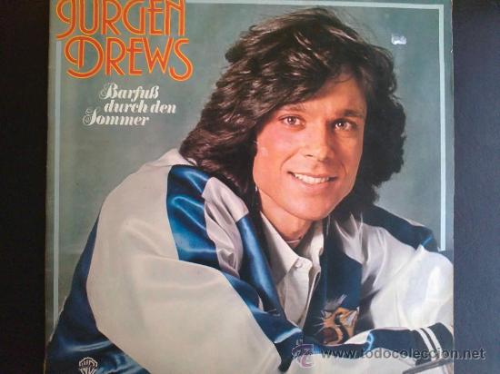 Discos de vinilo: JURGEN DREWS - BARTFUB DURCH DEN SOMMER - LP - Foto 1