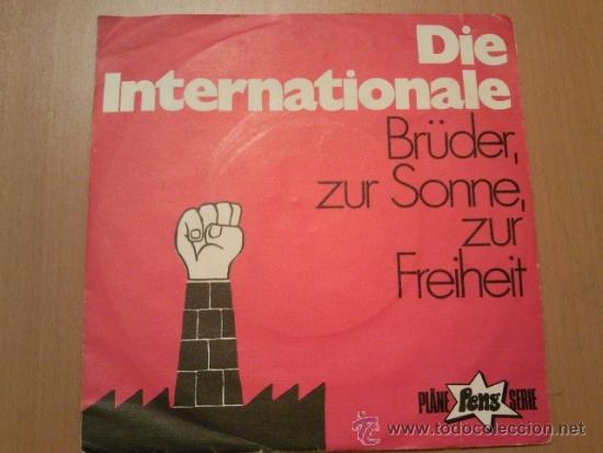 Discos de vinilo: DIE INTERNATIONALE SINGLE (LA INTERNACIONAL EN ALEMAN) - Foto 1